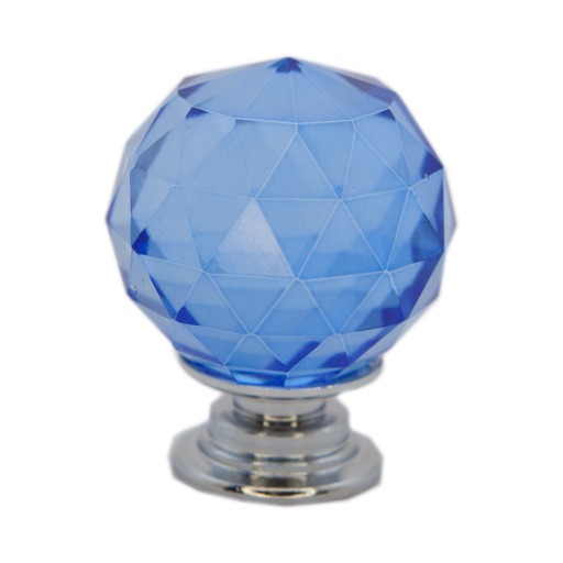 KRIŠTÁĽOVÝ NÁBYTOK Úchytka 30mm BLUE CRYSTAL glamour