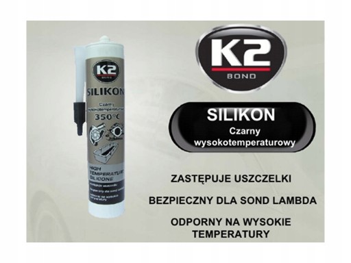 K2 ČIERNY SILIKÓN +350oC 21g VYSOKÁ TEP