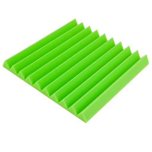 3D akustický nástenný panel, ZELENÝ absorbér, trojuholník, nástenný panel