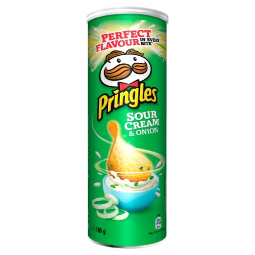 Pringles Sour Cream & Onion Crisps s príchuťou smotany a cibule 165 g