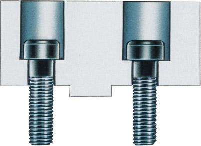 Upevňovacia skrutka, zásuvka, veľkosť 100mm M6x20 RÖHM