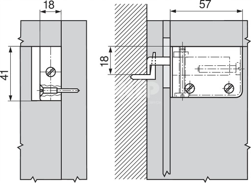 BLUM PRÍvesok 48N0510 ĽAVÝ/PRAVÝ BIELY 130kg SET