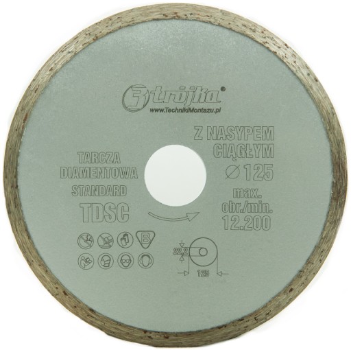 DIAMANTOVÝ DISK na kameň, mramor, keramiku, 125 mm