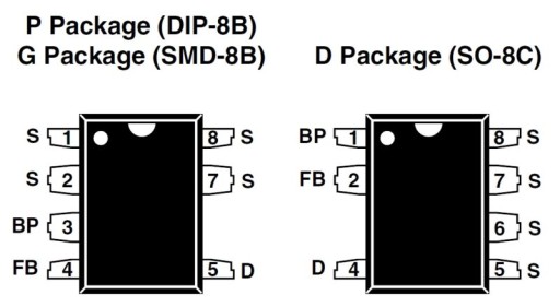 LNK564PN DIP-8B 7PINOVÝ IC OBVOD