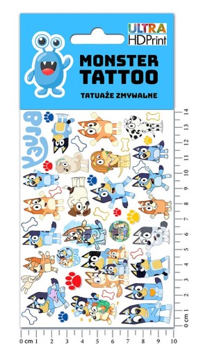 UMÝVAJÚCE DOČASNÉ TETOVANIE PRE DETI DETSKÉ MODRÉ ORIGINÁLNE DIZAJNY
