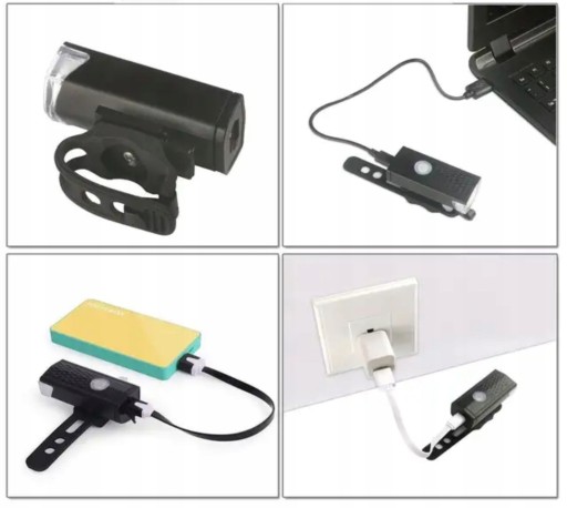 LED BIKE SVETLO PREDNÉ ZADNÉ USB SÚPRAVA NA BICYKEL