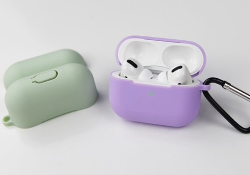 Púzdro NA APPLE AIRPODS PRO 1 2 TWS SILIKÓNOVÉ FIALOVÉ