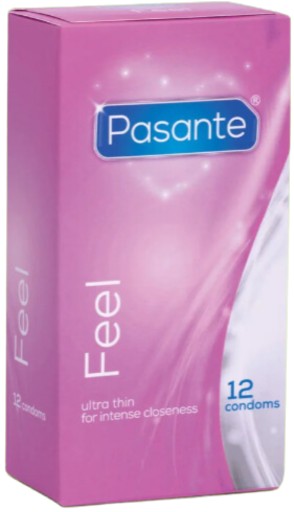 Tenkostenné kondómy Pasante Feel 12 kusov