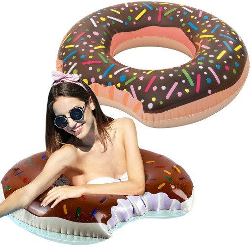 VEĽKÉ NAFUKOVACIE KOLESO DONUT NA PLÁVANIE, MATRAC DONUT XXL DO DETSKÉHO BAZÉNA