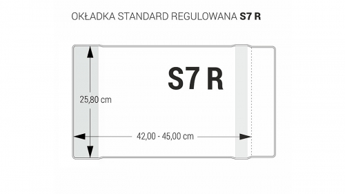 Obal S7 Biurfol 25,8 cm x 45 cm bezfarebný