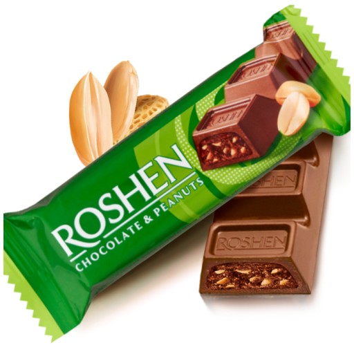TYČINKA ČOKOLÁDA A ORIEŠKY - ROSHEN - 29g 1 ks