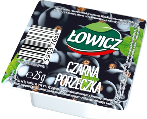 Łowicz Džem z čiernych ríbezlí 6x25g