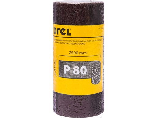 BRÚSNY PAPIER BRÚSNE HRIEČKY ROLKA 2,5 metra 115 mm P80