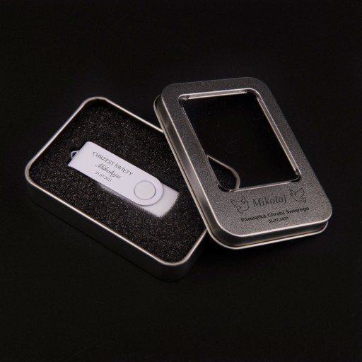 Pendrive 4 GB 2.0 + Metal Box + gravírovanie KRST