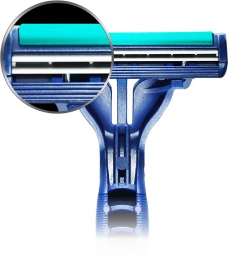 Holiace strojčeky Gillette Blue II Plus Chrome x7