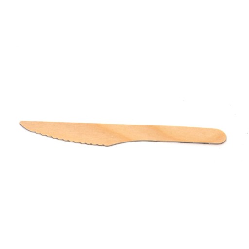drevené jednorazové nože a príbory 16cm 100 kusov