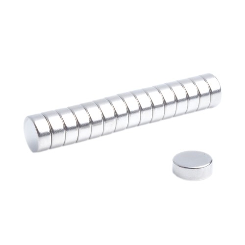 Neodymový cylindrický magnet MW 13x5 N38, sada 5 kusov