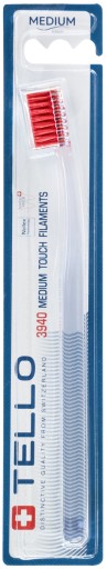 TELLO MEDIUM 3940 ZUBNÁ KEFKA STREDNE MÄKKÝ BLISTER 1 ks.