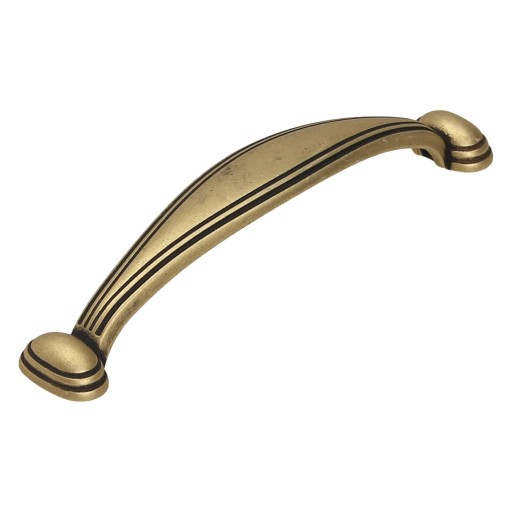 Nábytková úchytka GAMET UR10, patina na mosadzi, 96 mm