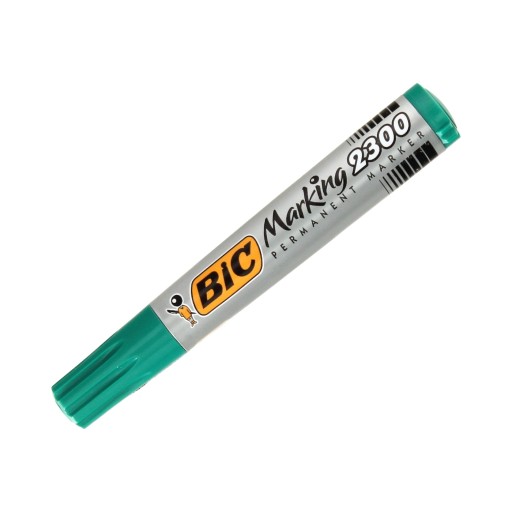 Permanentný popisovač BIC 2000, zelený, okrúhly hrot