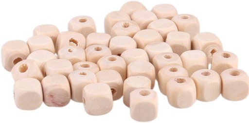 Drevená kocka štvorcová kocka 10x10mm 15 ks