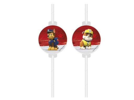 Narodeninové slamky Paw Patrol 4 ks