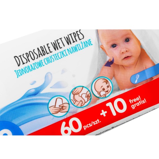 VLHČENÉ UBROUSKY PRE BOJČATÁ 99% VODA 70 ks