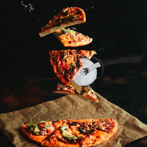 Nôž na pizzu, okrúhly nôž na krájanie pizze, ryhovací nôž