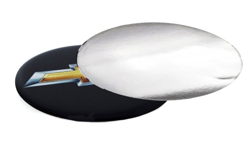 Silikónový emblémový odznak 60 mm pre Chevrolet 6 cm pre kryty nábojov