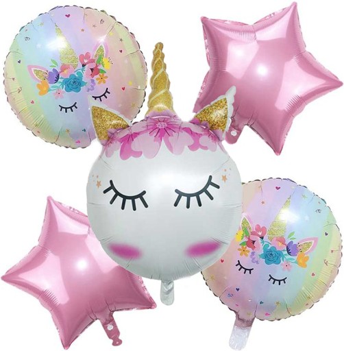 Sada tanierov a šálok UNICORN rainbow 1-99 narodeninová oslava UNICORN