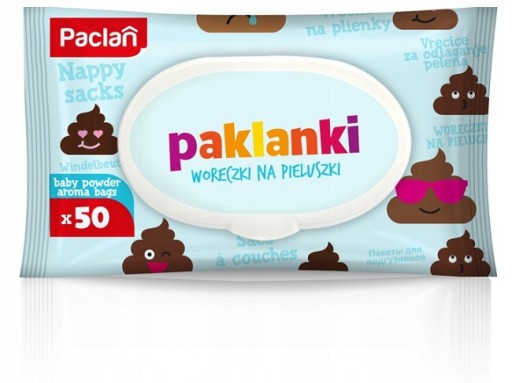 PAKLANKI 50 vonných vrecúšok na použité plienky