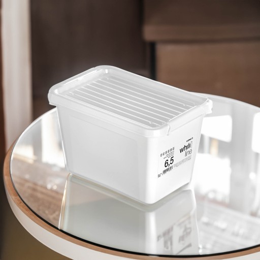 PLASTOVÝ KONTAJNER S VEKOM NA ÚLOŽNÝ BOX ORGANIZÁTOR 6,5L