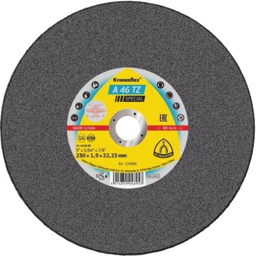 Kovový štít 115x1,6 mm KLINGSPOR Kronenflex A46 TZ SPECIAL INOX
