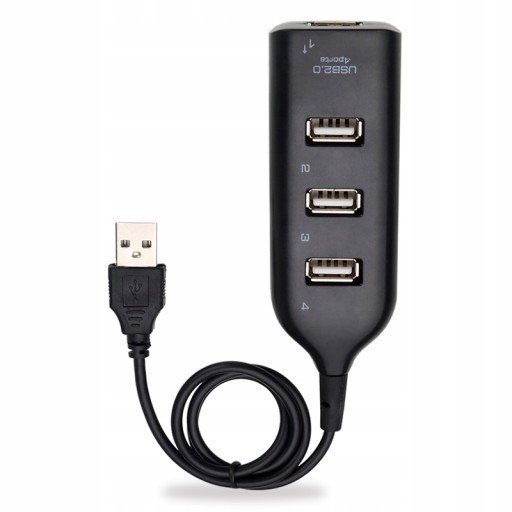 USB HUB 4-PORTOVÝ ROZDEĽOVAČ USB 2.0 SPLITTER 4 PORTY