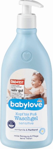 Babylove Biolipidový umývací gél od hlavy po nohy