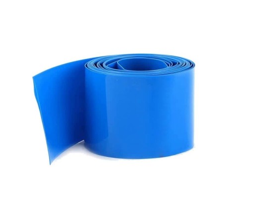 Teplom zmrštiteľné PVC puzdro na 5 batérií 18650, 1 m