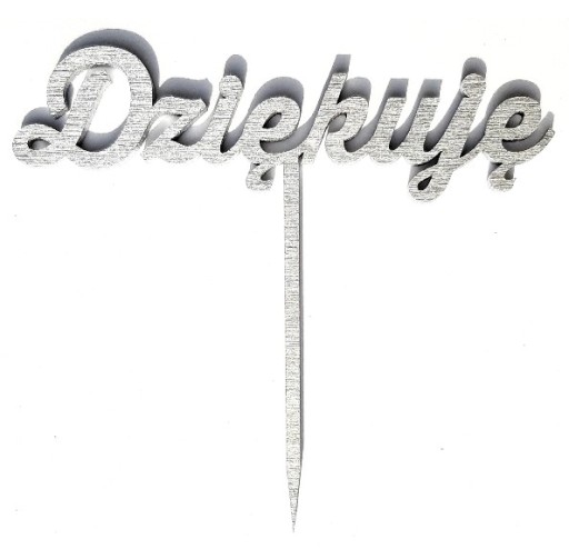 Ďakujem Topper Nápis Ďakujem SILVER
