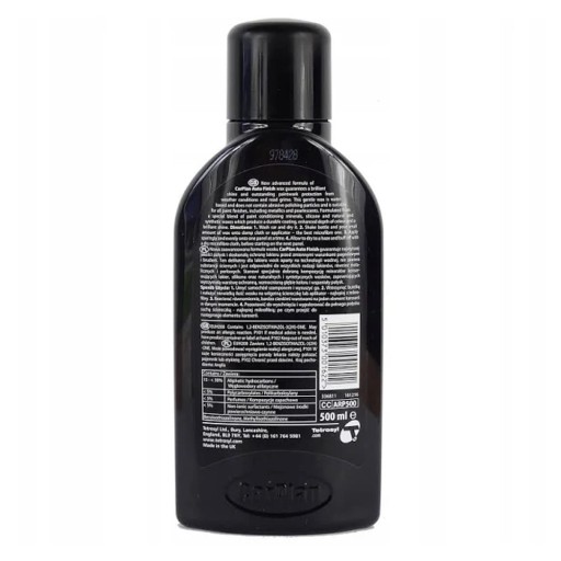 Autovosk CarPlan Auto Finish mlieko 500ml Vysoký lesk