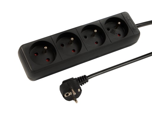 PREdlžovací kábel NAPÁJACÍ PÁS HRUBÝ KÁBEL UZEMNENIE 4 ZÁSUVKY 1,5m 3x1,5mm