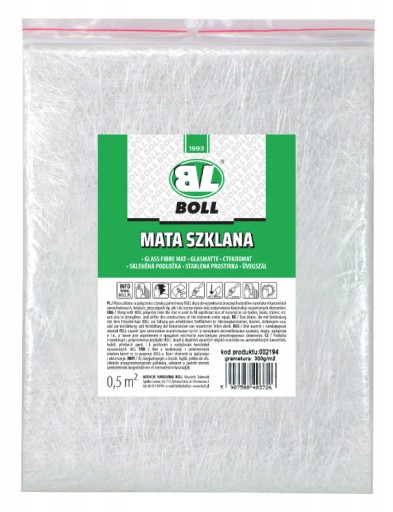 BOLL SKLA MAT 300g/m2 VLÁKNO NA ŽIVICU 0,5m2