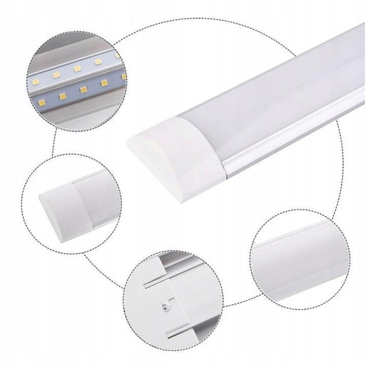 2x LED panel na povrchovú montáž 30 cm pre svietidlo pre garážové dielenské svietidlo