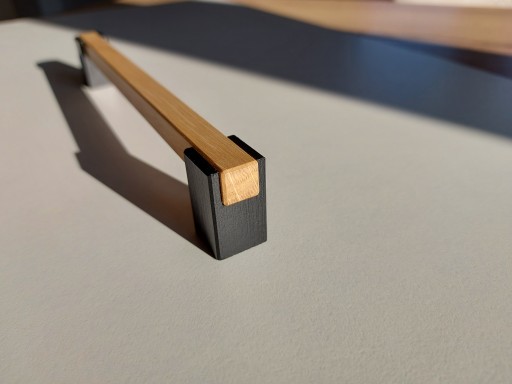 Drevená nábytková úchytka Zábradlie, dĺžka 212mm, šírka 192mm