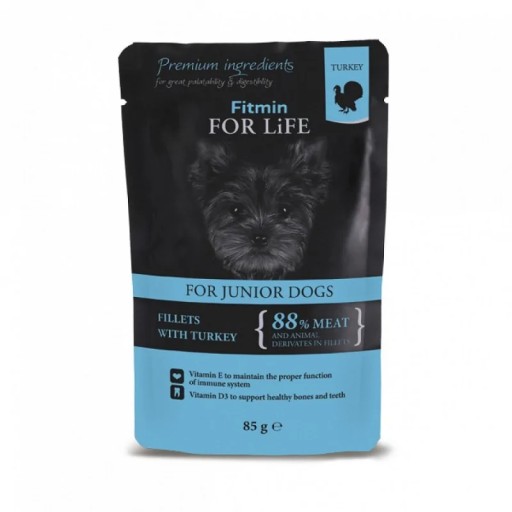 Fitmin For Life Junior Morčacie filety vrecúško 85g