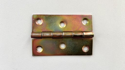 Nábytkový opletený pánt 60 x 42 mm, pozinkovaný zlato, 20 ks