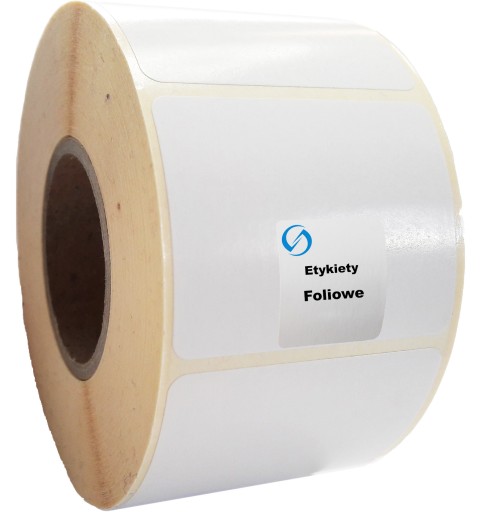 Biele fóliové etikety 50x15, 1000 ks, vodeodolné