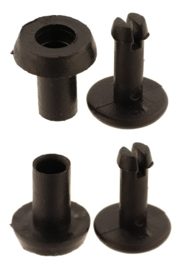 Plastový nit 10mm Čierny 10ks