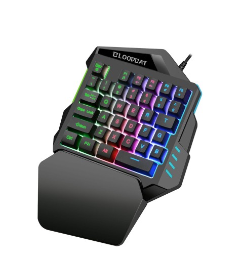 KÁBLOVÁ LED HERNÁ MYŠ 7D OPT. USB WOLF