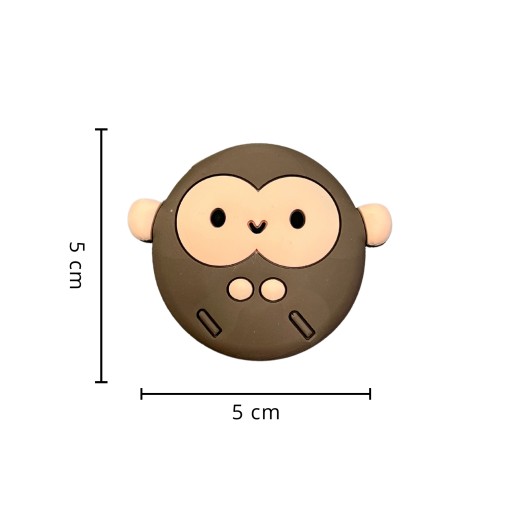 NÁRAŽKA NA DVERE na stenu, priemer 50, MONKEY, samolepiaca