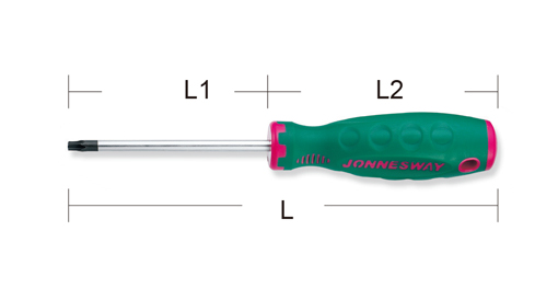 TORX skrutkovač T20 x 100mm D71T20 Jonnesway