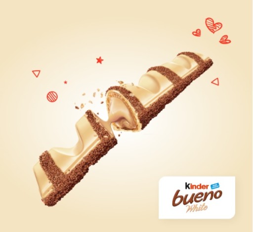 Kinder Bueno Biela tyčinka 39g Ferrero